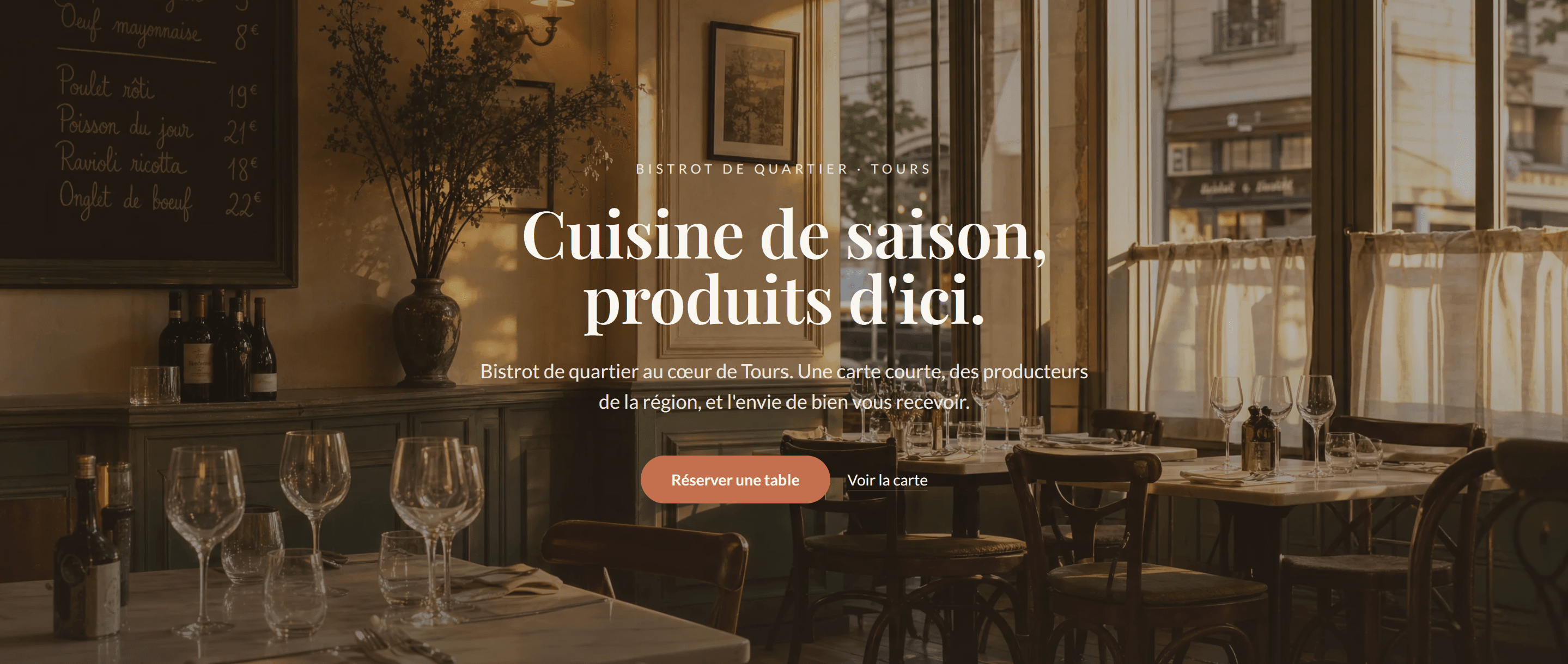 Aperçu du site de démonstration Le Comptoir d'Élise